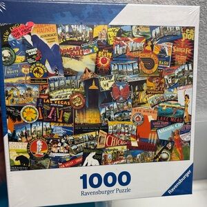 Ravensburger 1000 piece travel collage puzzle. New in box
